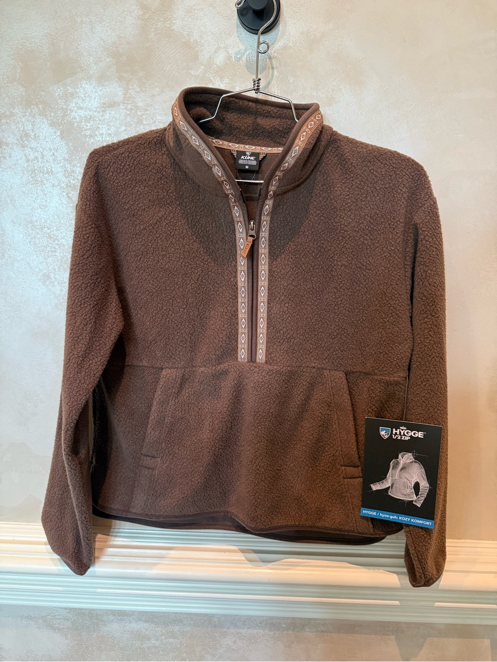 Kuhl Women’s Brown Quarter-Zip Fleece Pullover